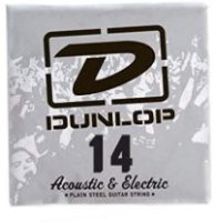 Dunlop Plain Steel Acoustic / Electric Guitar String .014 12 Pack (DPS14)