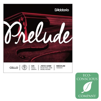 D'Addario Prelude Cello G String - 4/4 Medium Tension (J101344M)